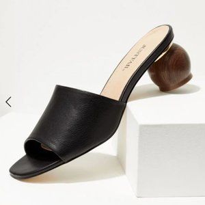 Slip-On Mules with Unique Heel